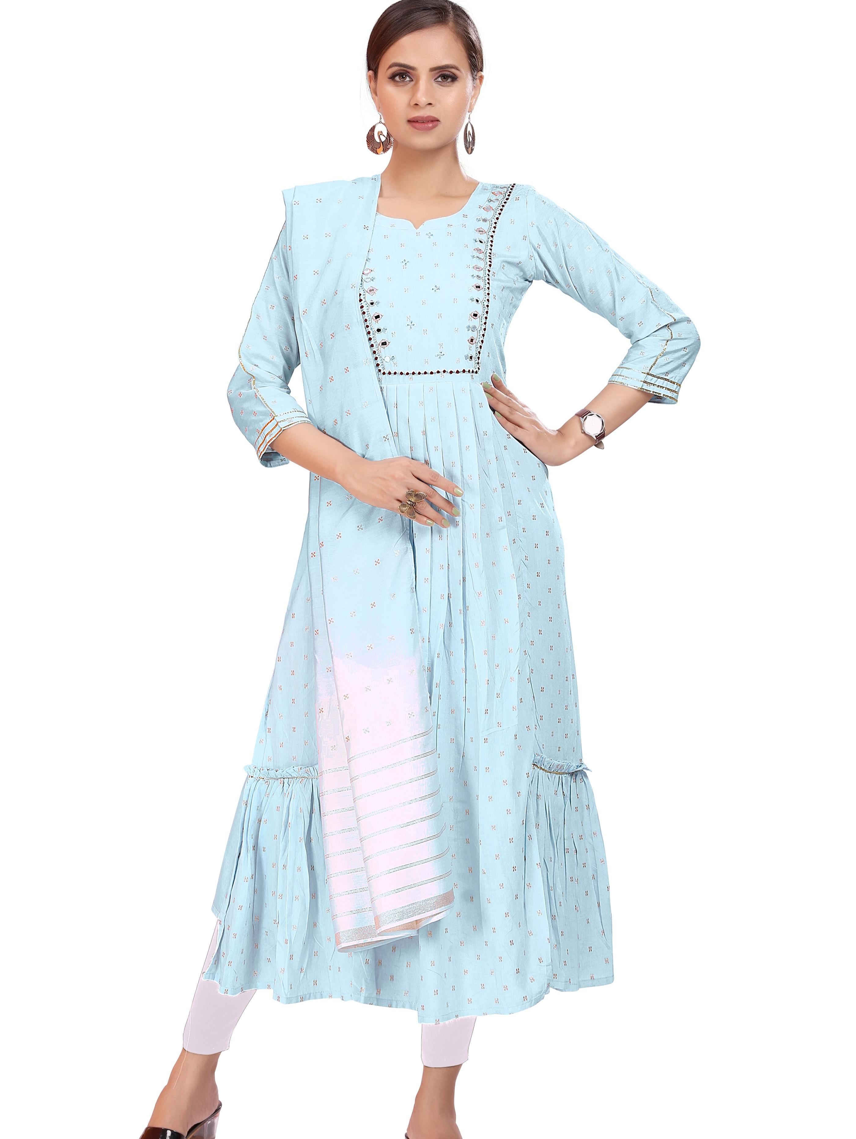 women's flared kurta - 18026285 -  Zoom Image - 0