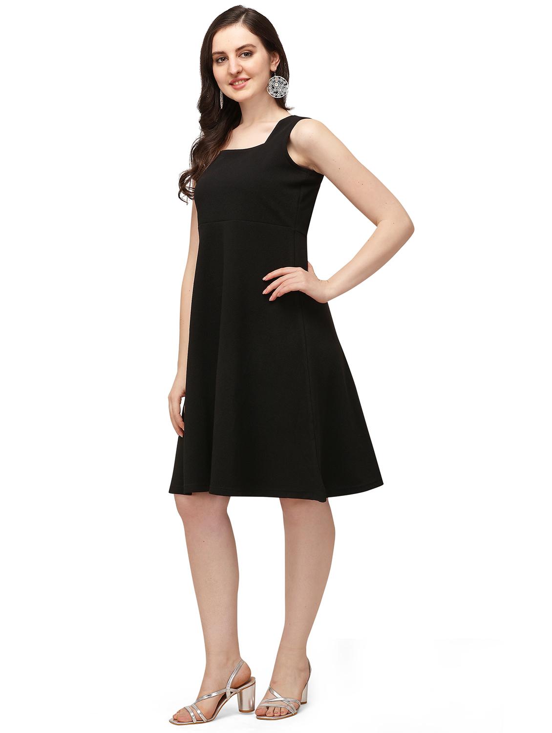 square neck a-line dress - 18026708 - Standard Image - 1