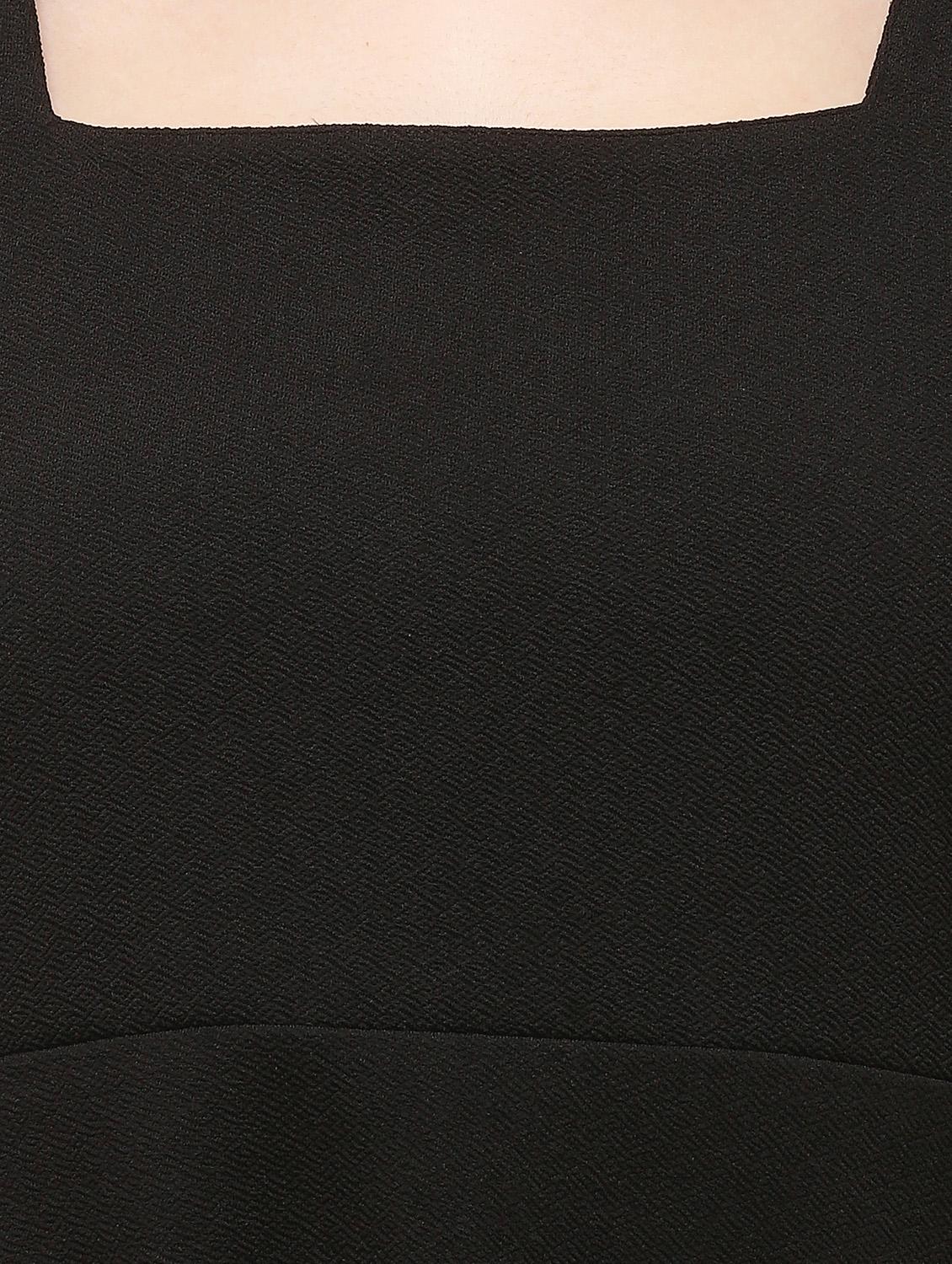 square neck a-line dress - 18026708 - Standard Image - 4