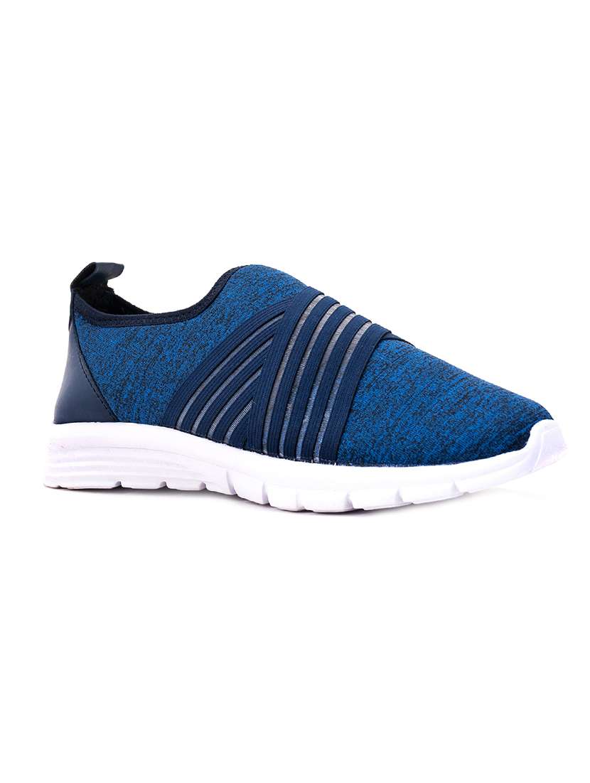blue slip on sport shoes