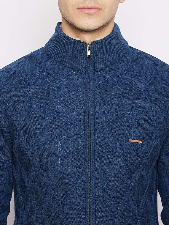 navy color men's jacket - 18028123 -  Standard Image - 4