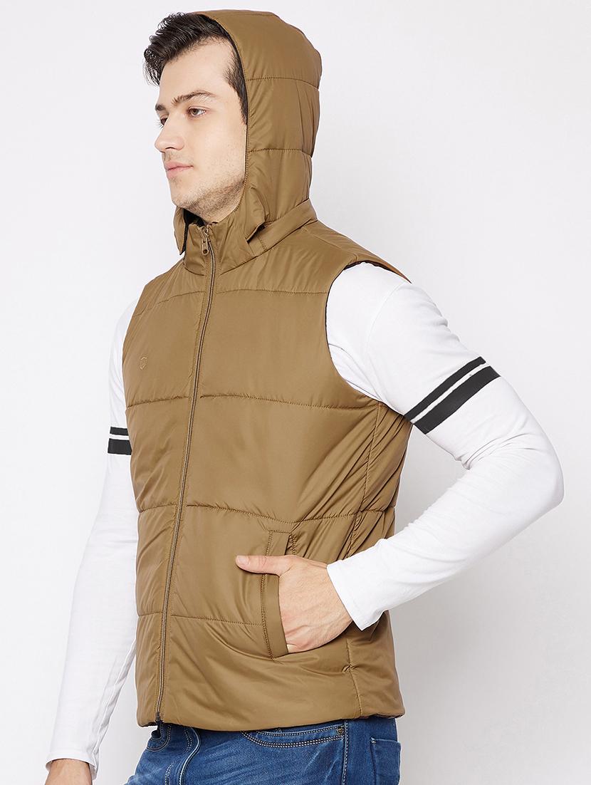maroon hooded reversible jacket - 18028146 - Standard Image - 1