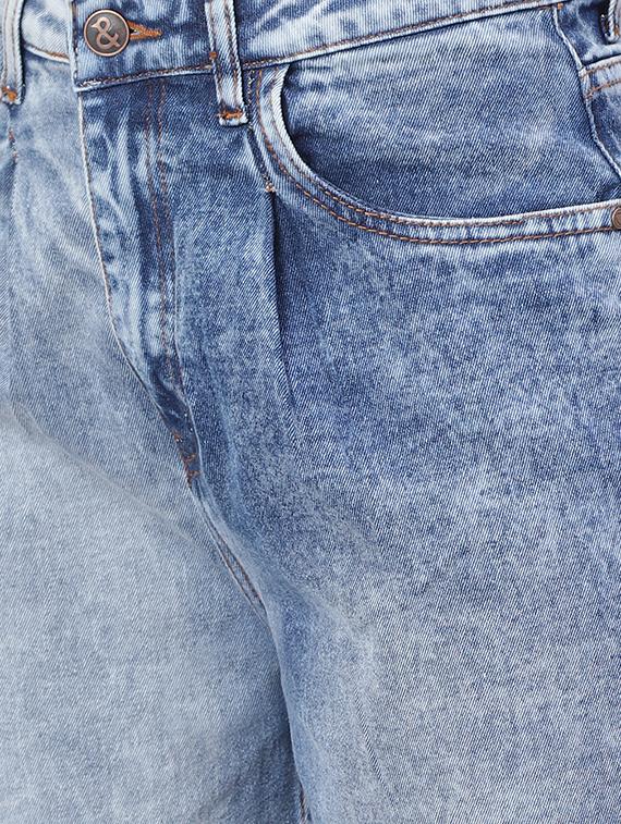 mid rise acid washed denim jean - 18029114 - Standard Image - 4