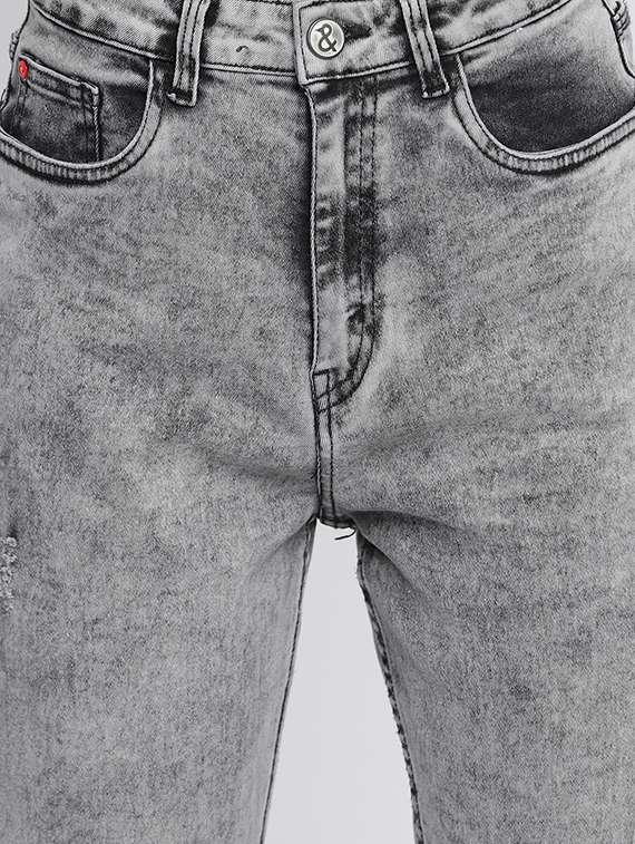 women's distress slim fit jeans - 18029124 -  Standard Image - 4