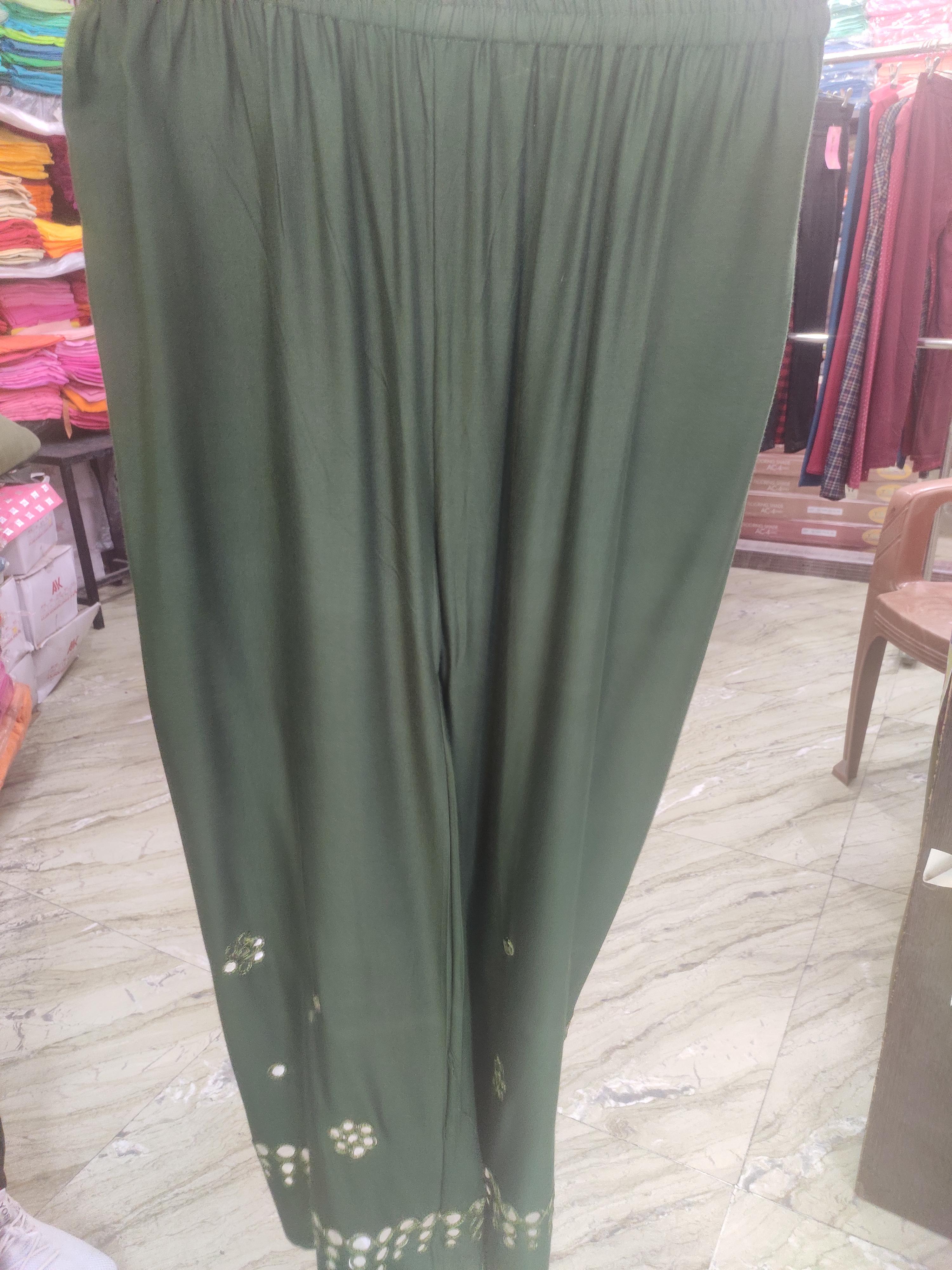green designer plazo - 18029223 - Standard Image - 1