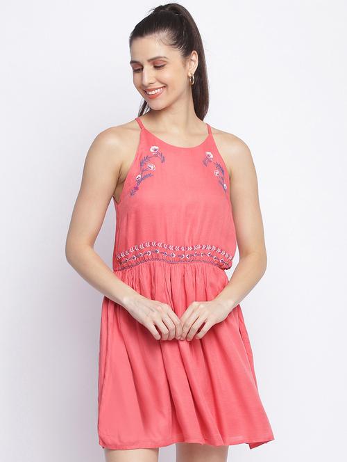 women's fit & flare mini dress - 18029286 - Standard Image - 0