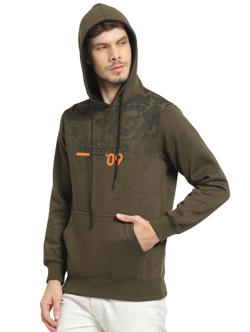 green color men's hooded jacket - 18029342 - Standard Image - 1