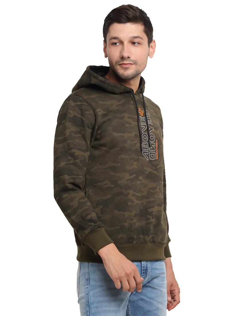 green color men's hooded jacket - 18029345 - Standard Image - 1