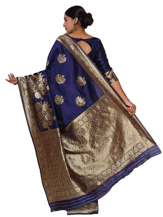 jacquard work banarasi saree - 18029405 - Standard Image - 1