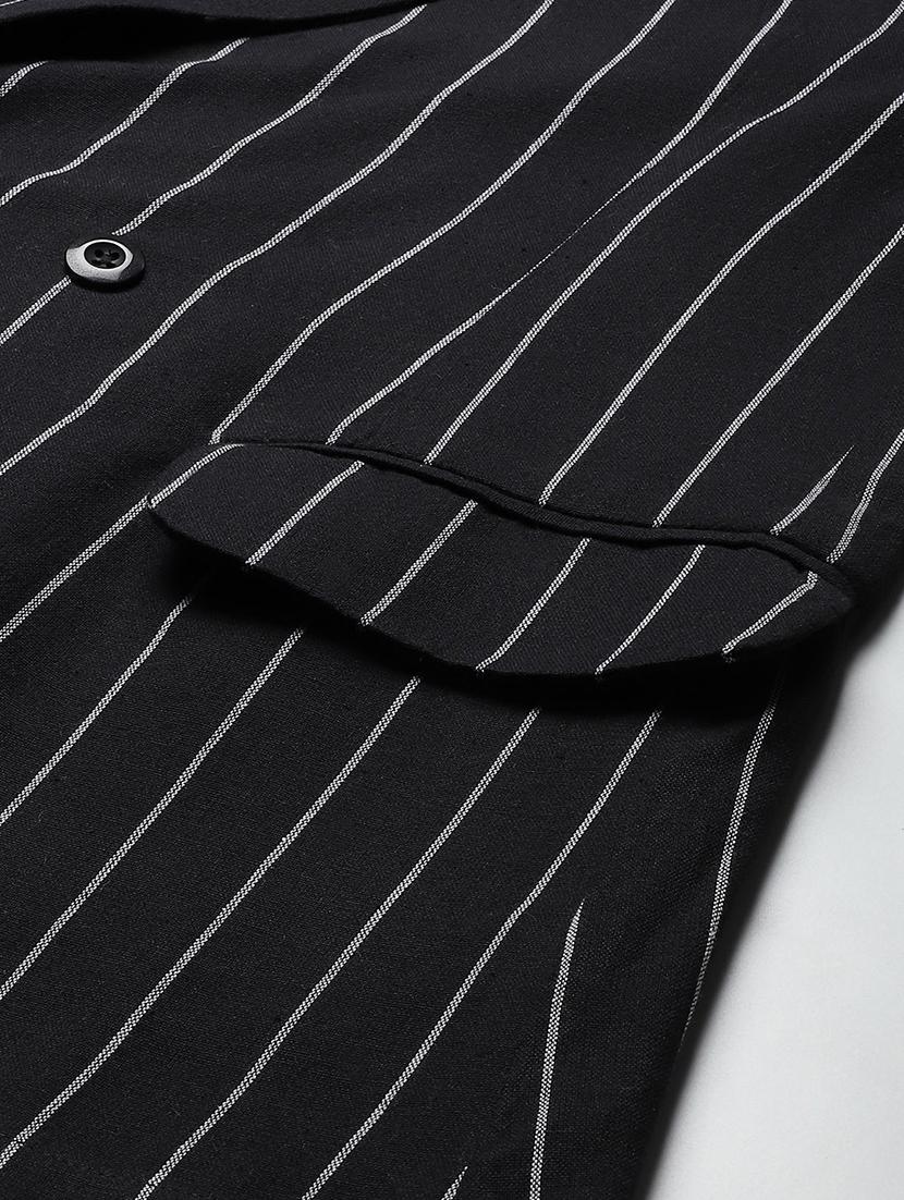 lapel neck striped formal blazer - 18029744 - Standard Image - 4