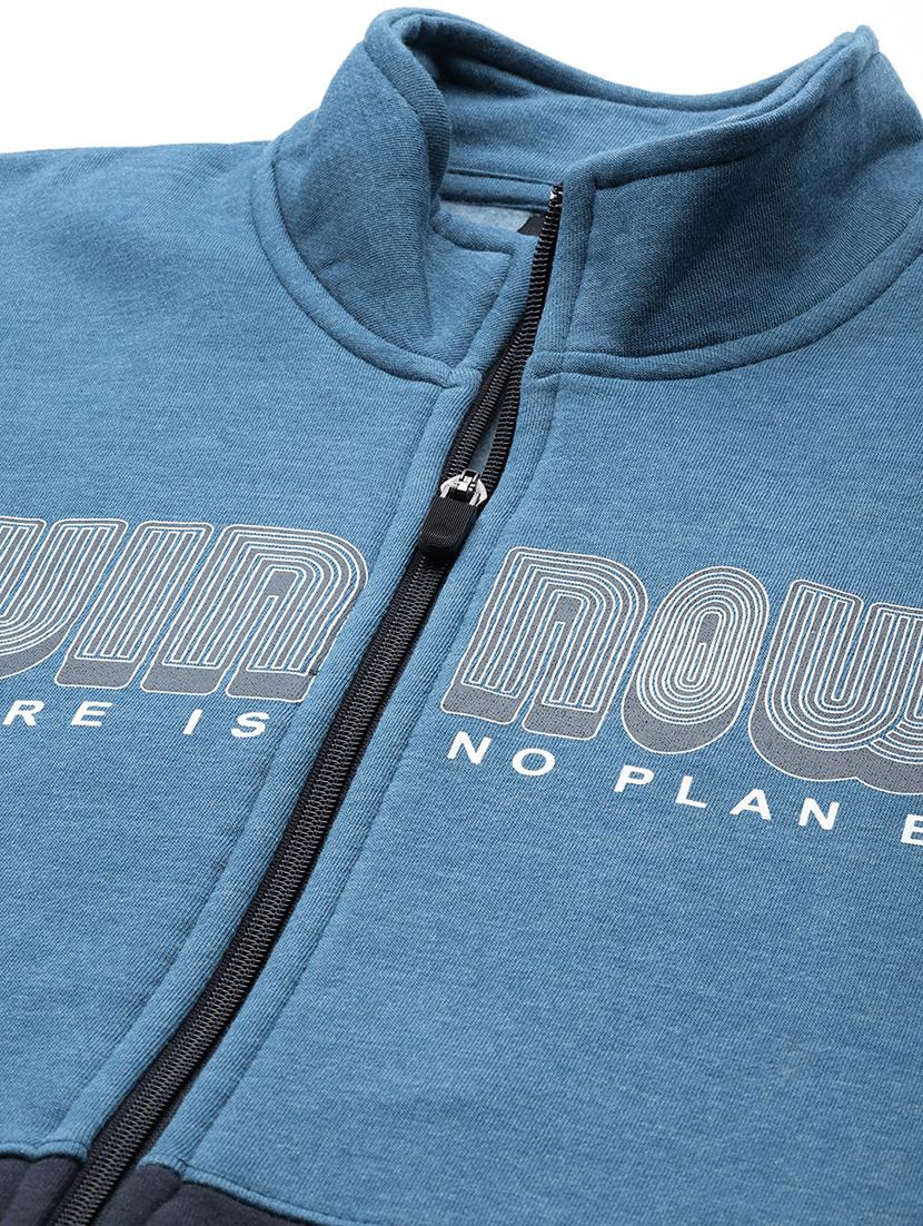 blue color block track suit - 18030051 - Standard Image - 4