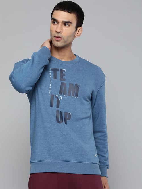blue printed sweatshirt - 18030057 - Standard Image - 0
