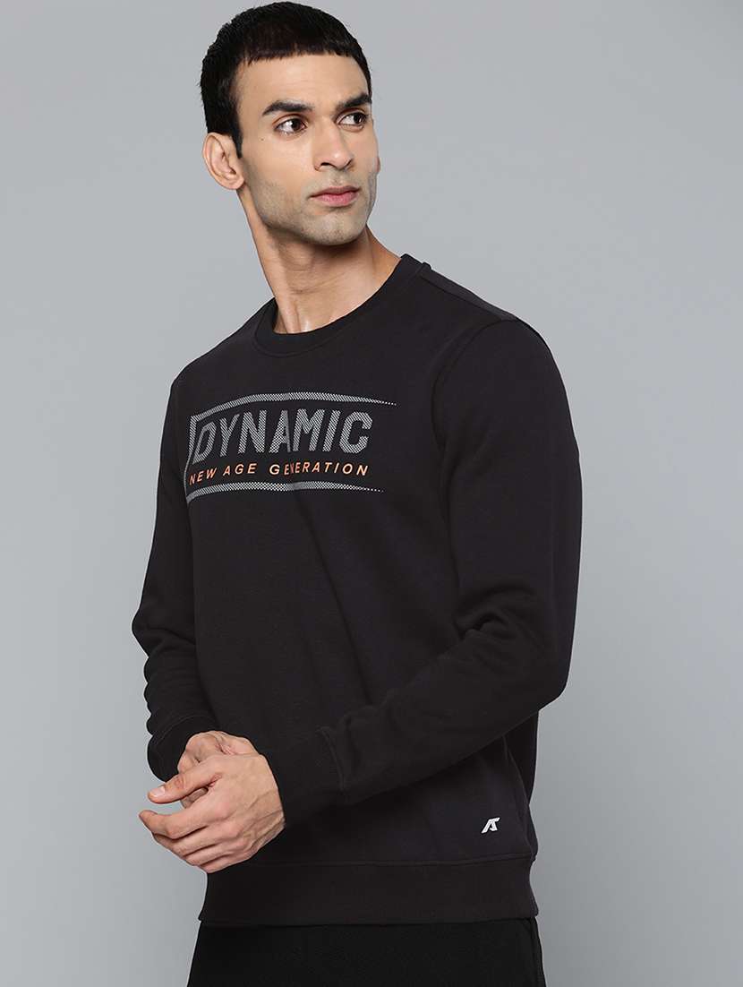 black printed sweatshirt - 18030059 -  Standard Image - 1