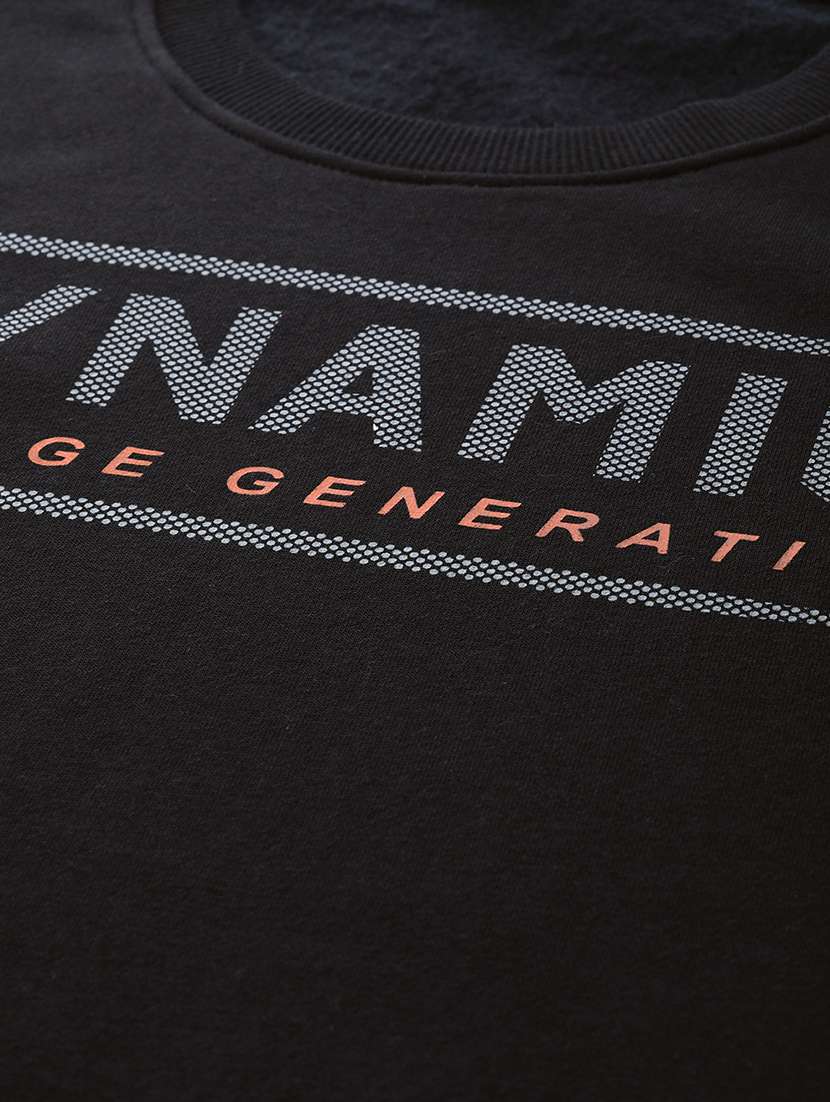 black printed sweatshirt - 18030059 -  Standard Image - 4