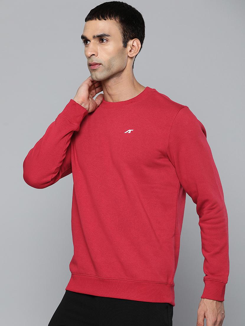 red solid sweatshirt - 18030082 - Standard Image - 1