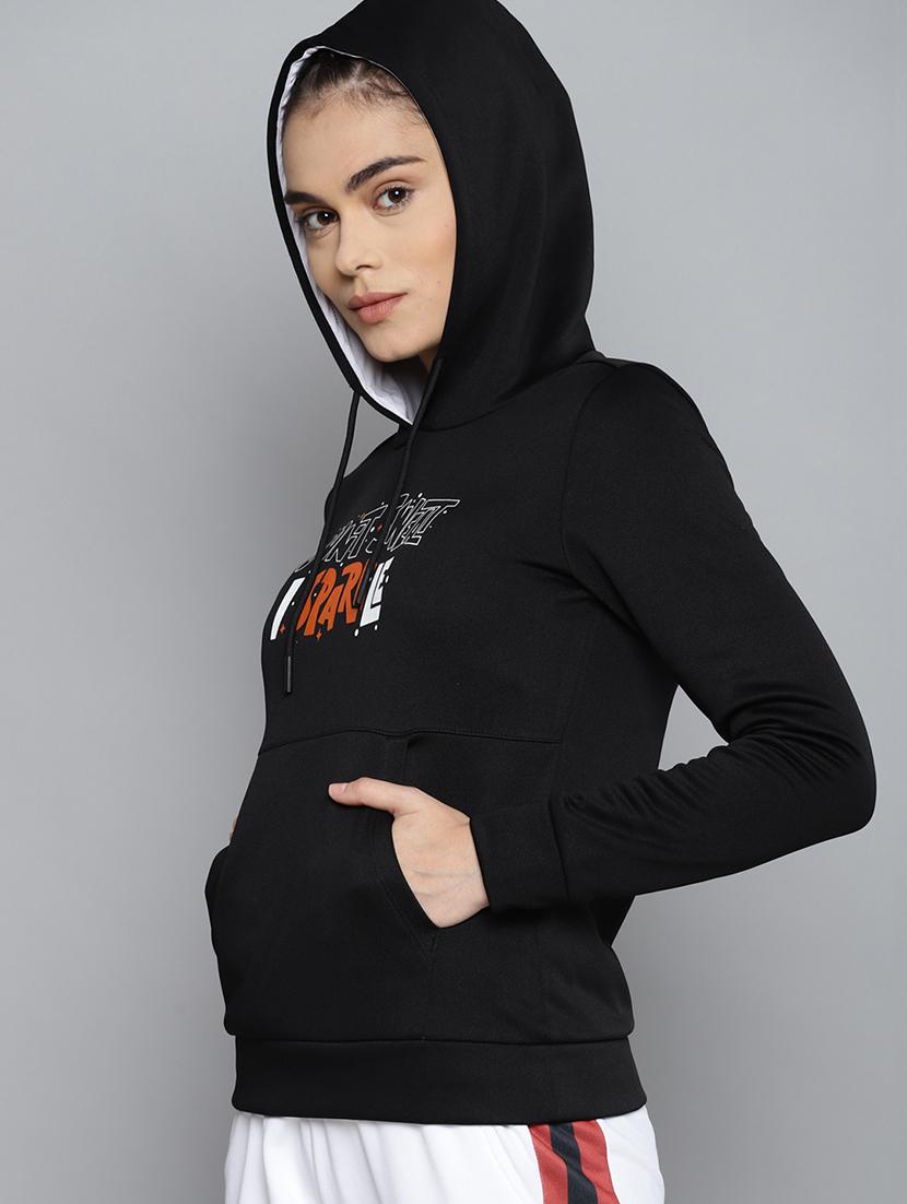 hooded neck printed sweatshirt - 18030140 - Standard Image - 1