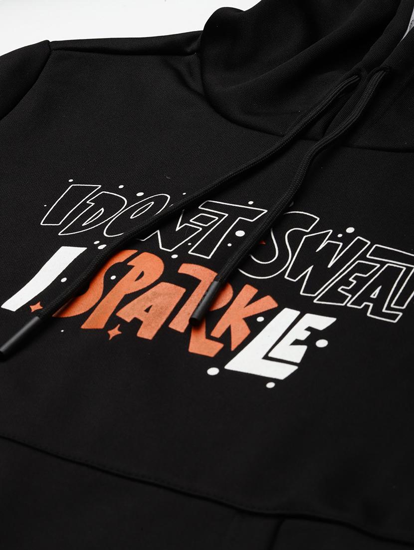 hooded neck printed sweatshirt - 18030140 - Standard Image - 4
