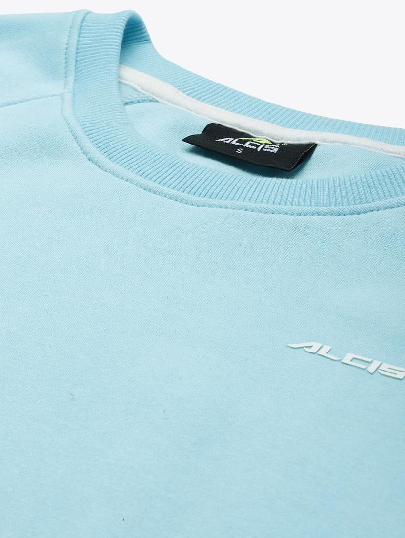 crew neck solid sweatshirt - 18030143 - Standard Image - 4