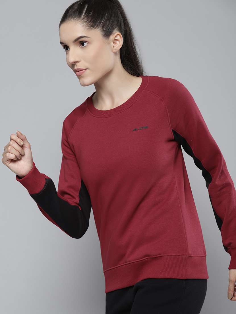 crew neck solid sweatshirt