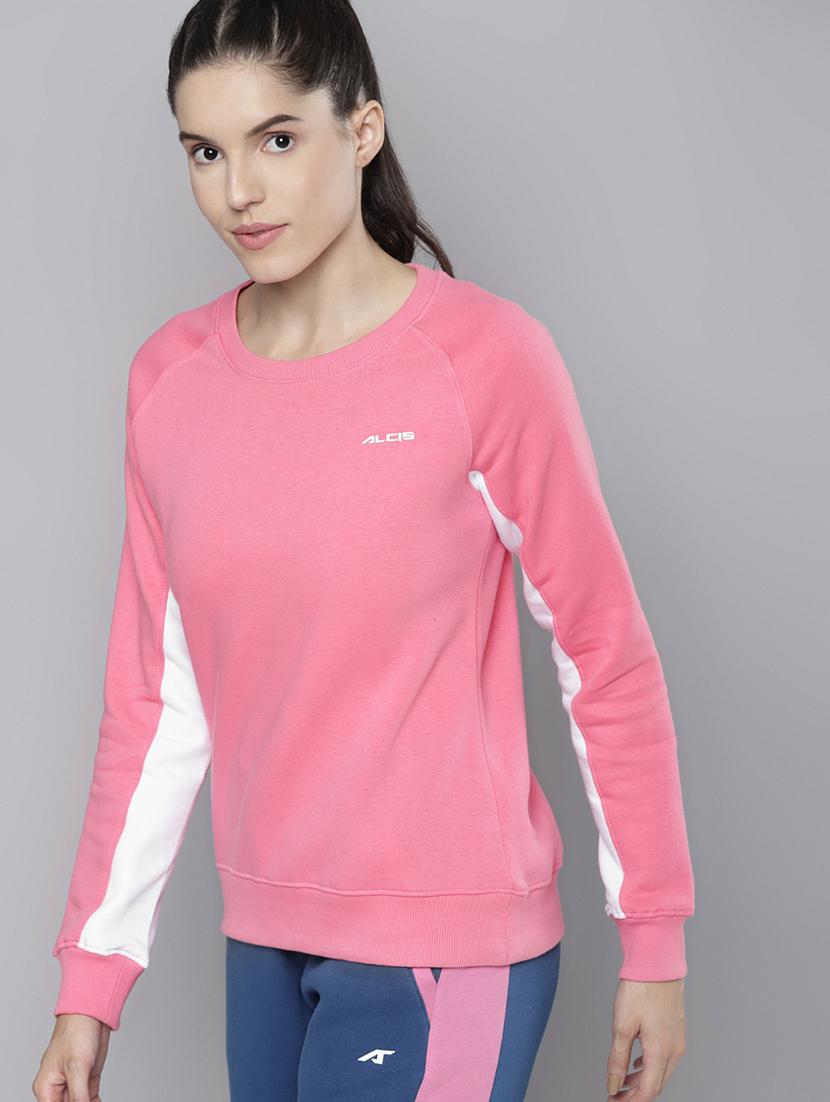 crew neck color block sweatshirt - 18030145 - Standard Image - 1