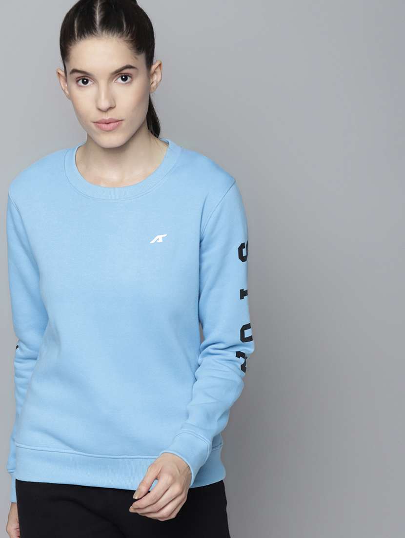 crew neck printed sweatshirt