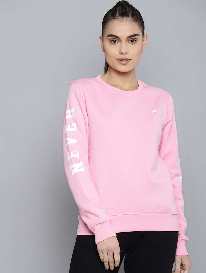 crew neck printed sweatshirt
