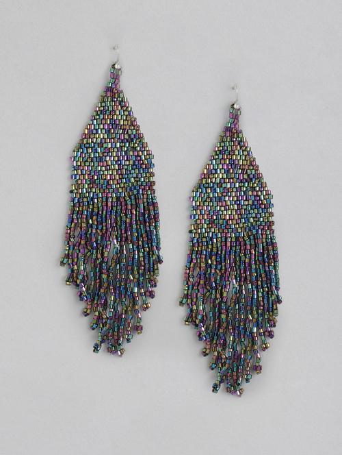 multi colored metal drop earring - 18030197 -  Standard Image - 0