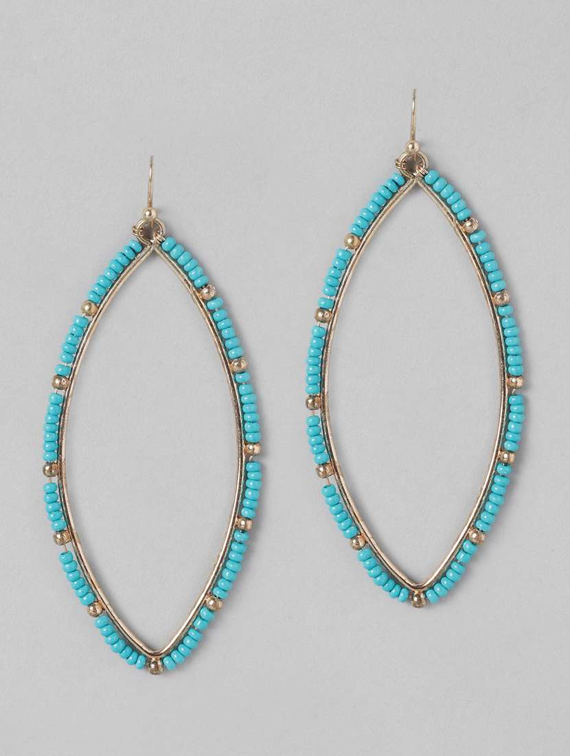 turquoise blue contemporary drop earrings - 18030248 - Zoom Image - 0