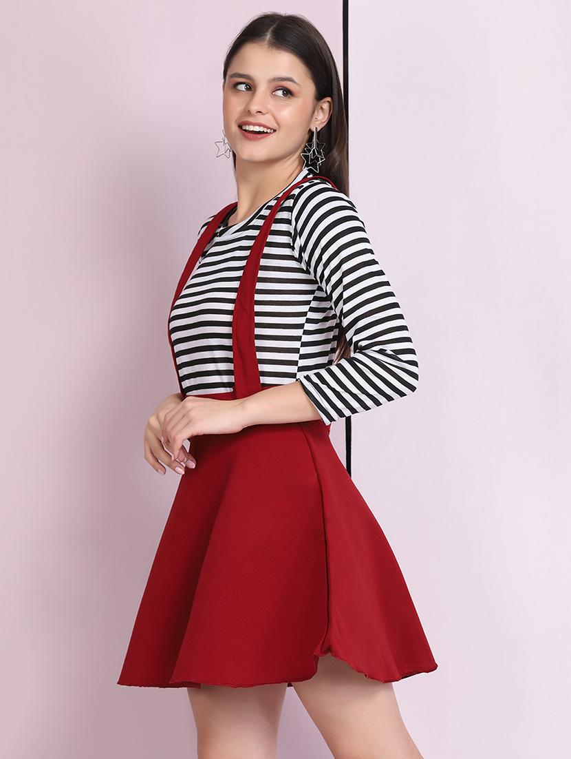 mid rise dungaree skirt  - 18030263 -  Standard Image - 1