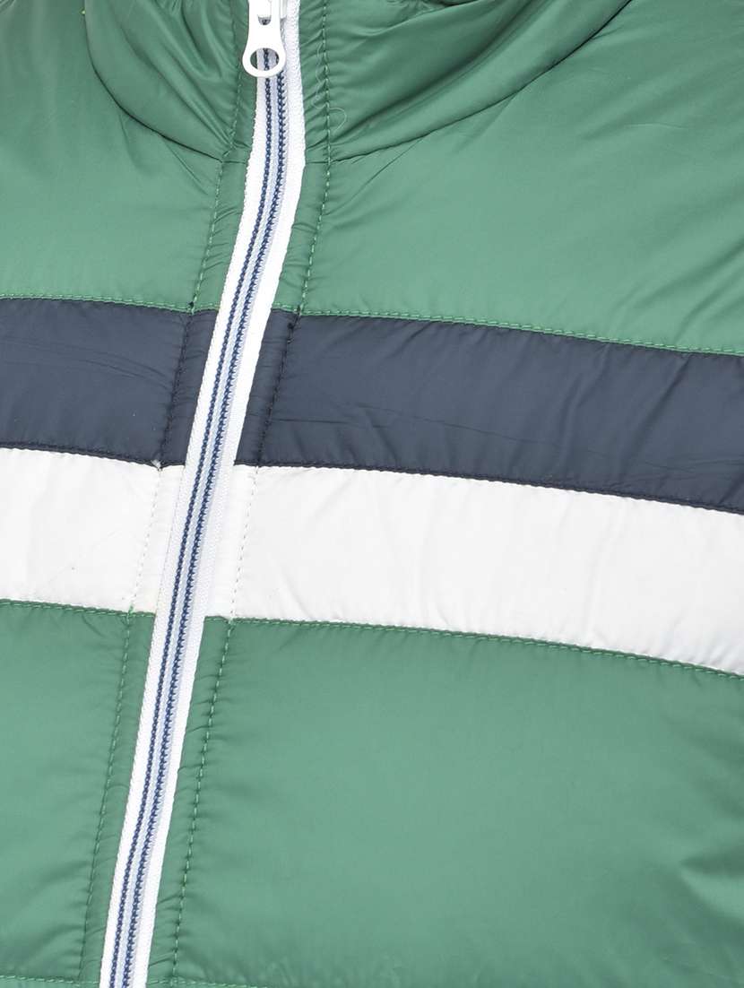 green striped quilted jacket - 18030394 -  Standard Image - 4