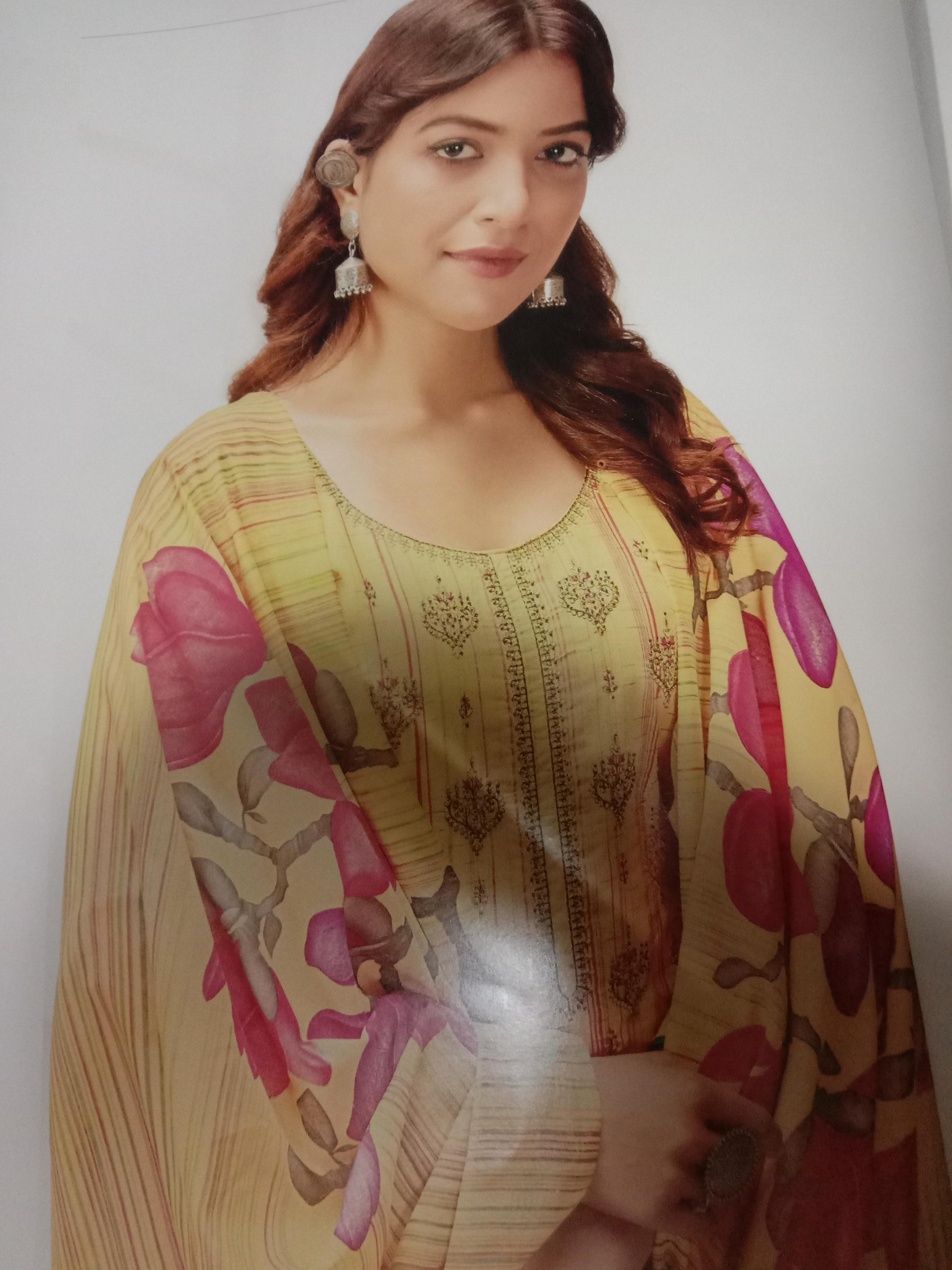 suite dupatta shalwar in cotton  - 18030611 -  Standard Image - 1