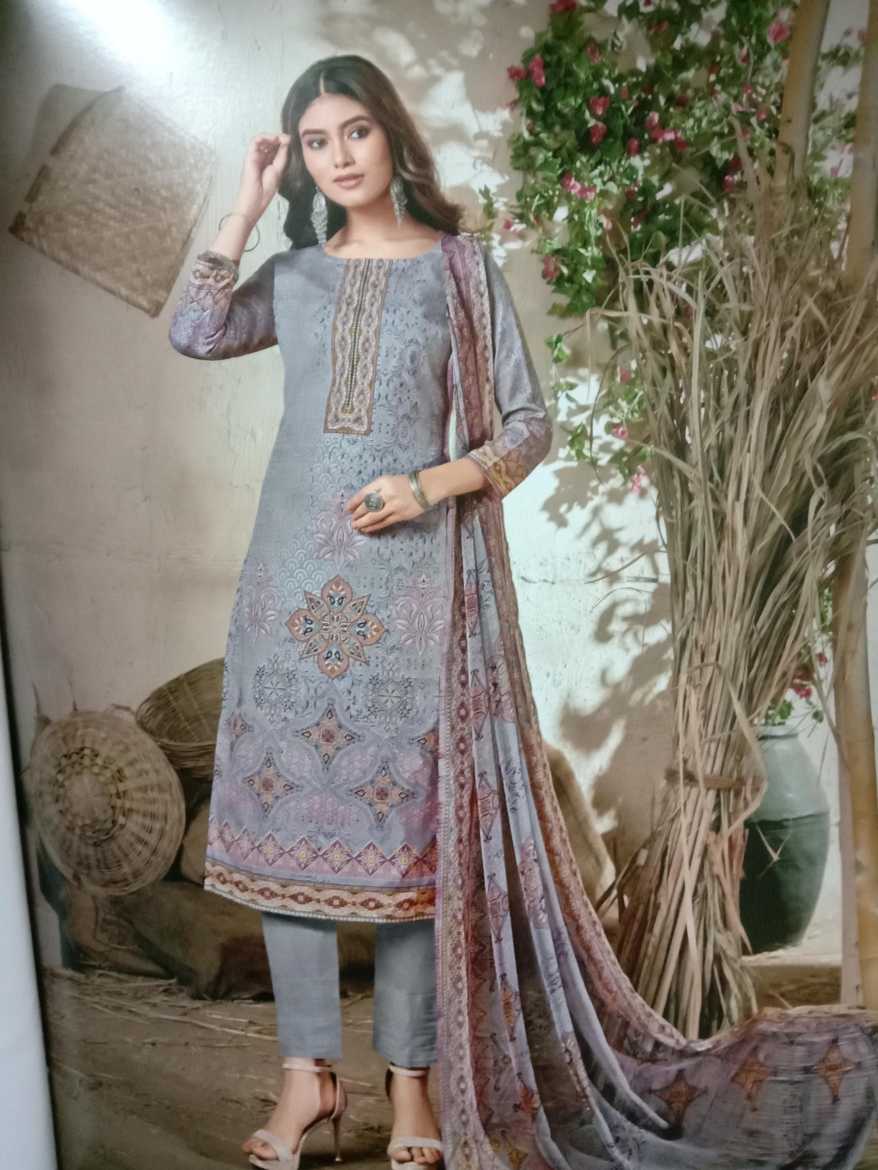 suite dupatta shalwar in cotton - 18030625 - Standard Image - 1