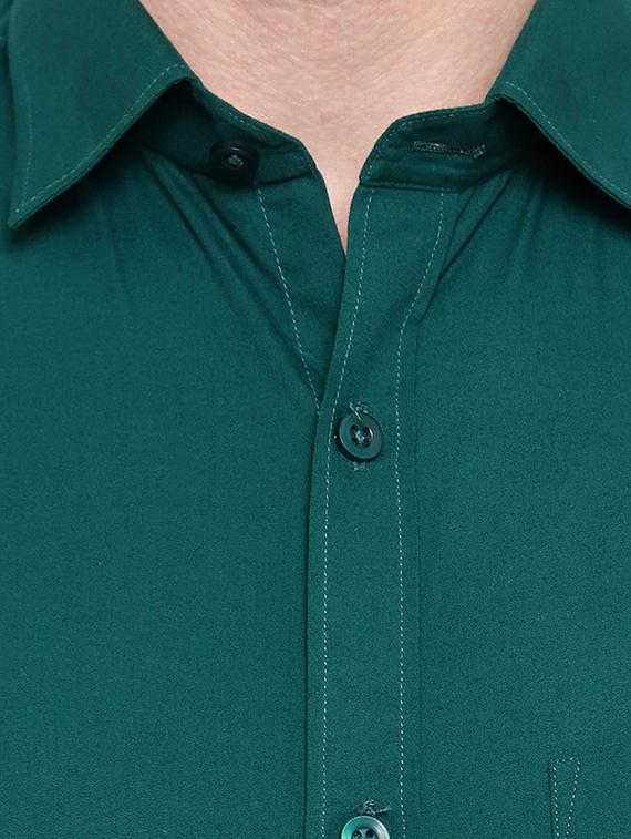 mens solids formal shirt - 18030711 - Standard Image - 4
