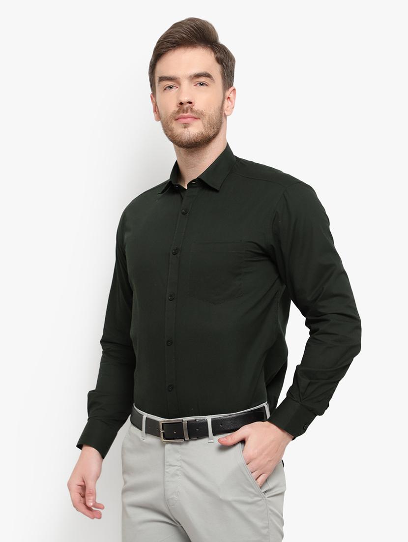 mens solids formal shirt - 18030712 - Standard Image - 1