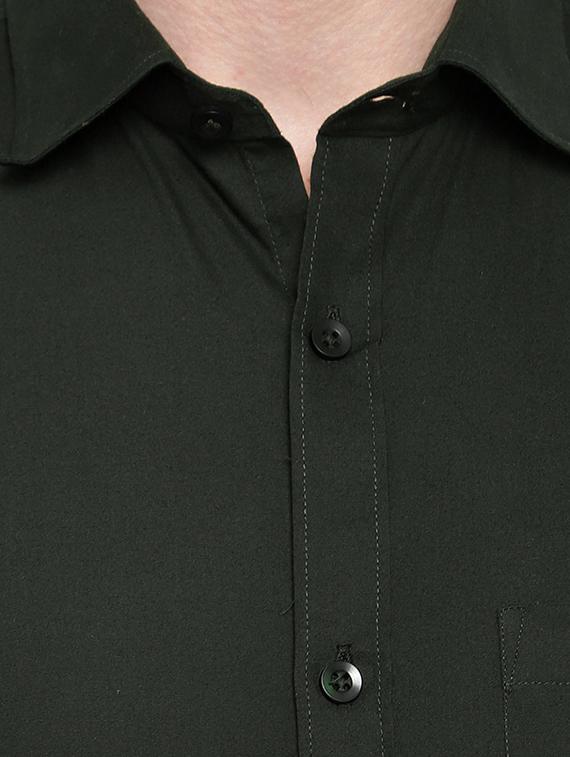 mens solids formal shirt - 18030712 - Standard Image - 4