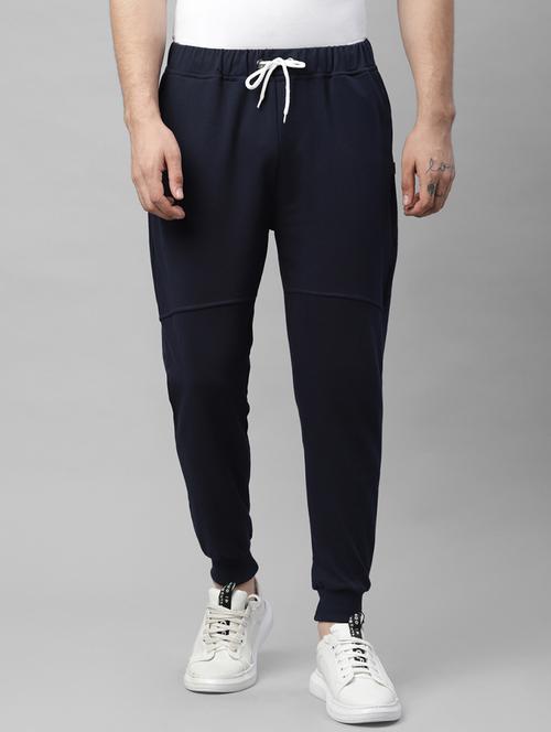men solid mid rise full length jogger - 18030786 - Standard Image - 0