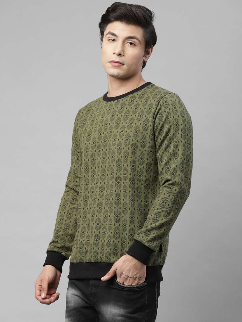 mens all over print sweatshirt - 18030792 - Standard Image - 1