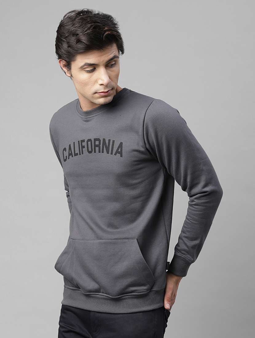 mens chest print sweatshirt - 18030793 -  Standard Image - 1