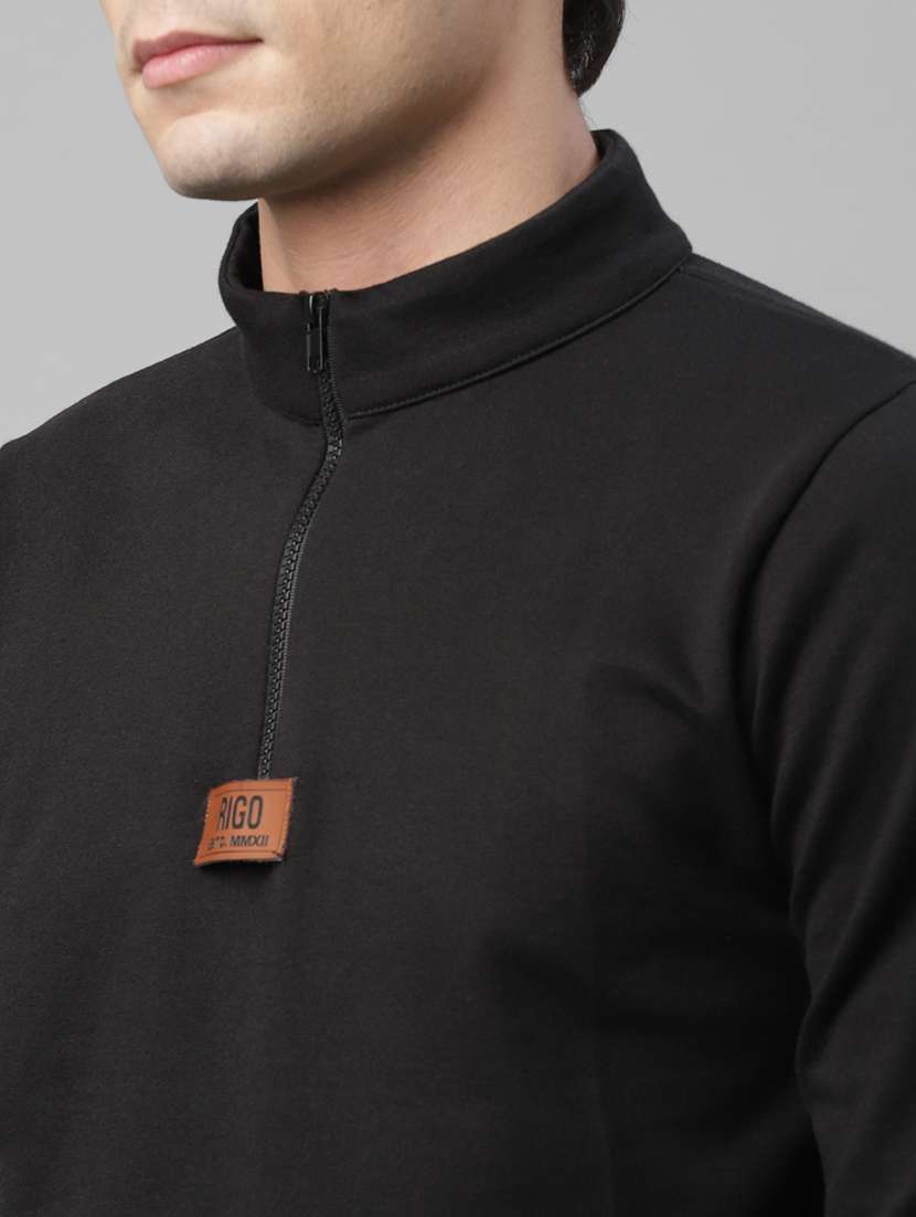 men solid long sleeve regular fit sweatshirt - 18030795 -  Standard Image - 4