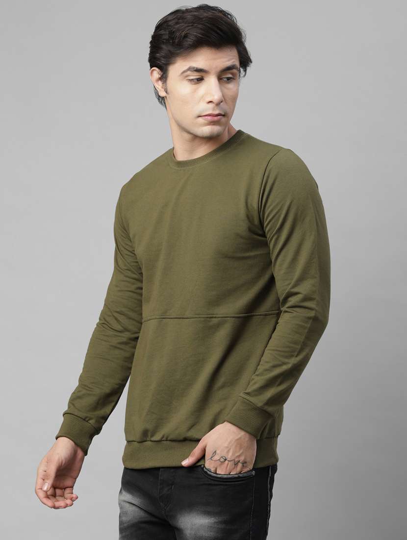 mens plain sweatshirt - 18030798 - Standard Image - 1