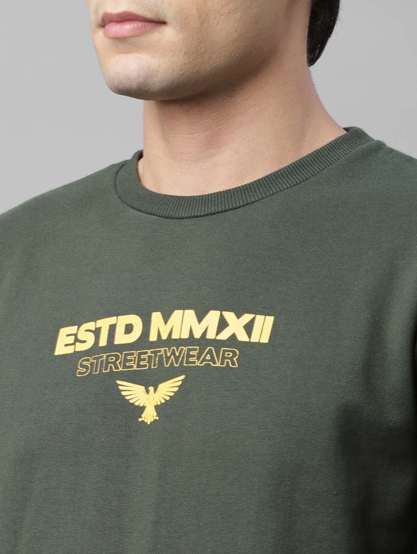 mens chest print sweatshirt - 18030802 -  Standard Image - 4