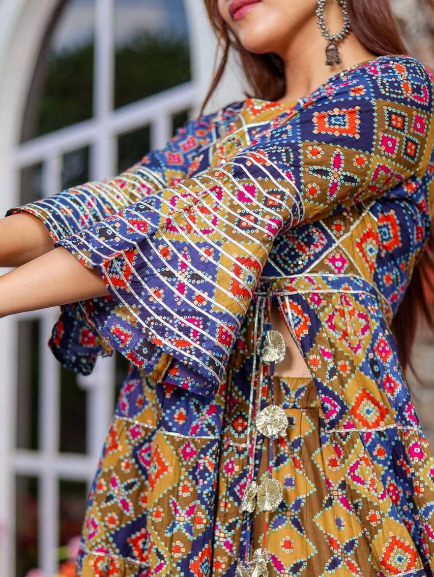 anarkali with pant  - 18031064 -  Standard Image - 1