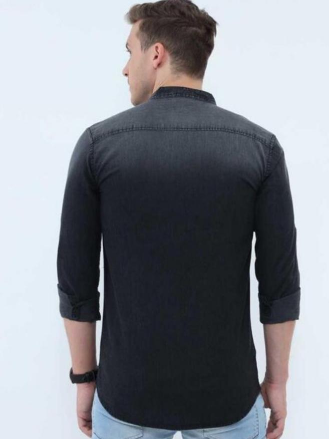 grey denim shirt - 18031310 - Standard Image - 1