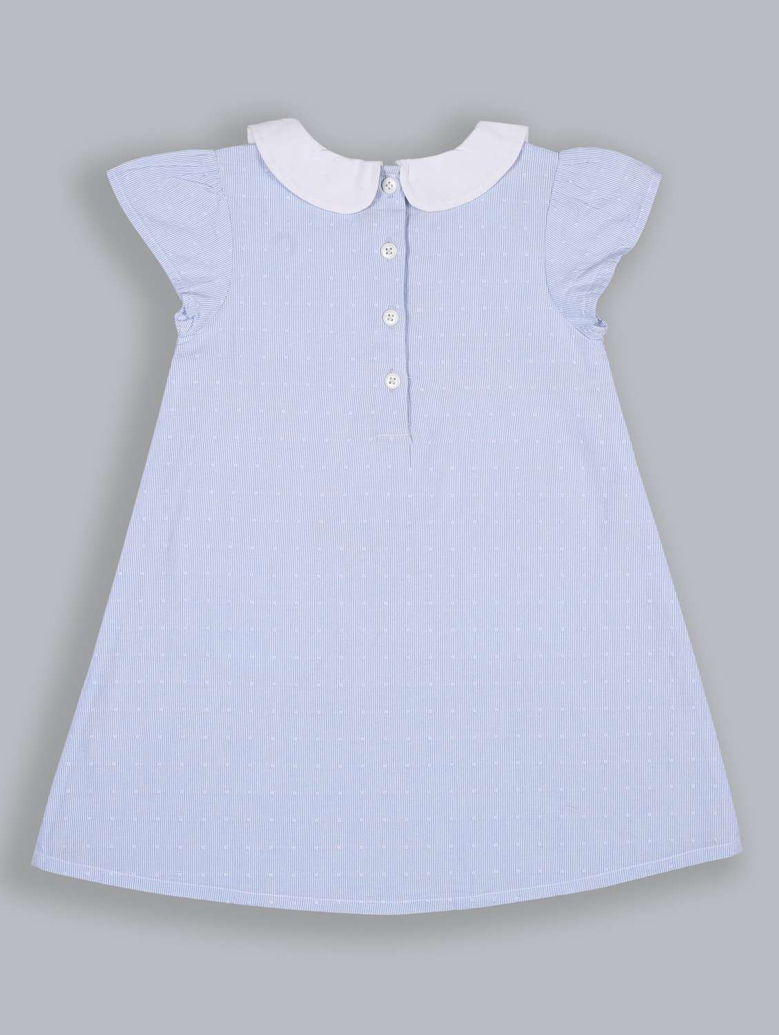 girls peter pan neck cap sleeve frock - 18031458 -  Standard Image - 1