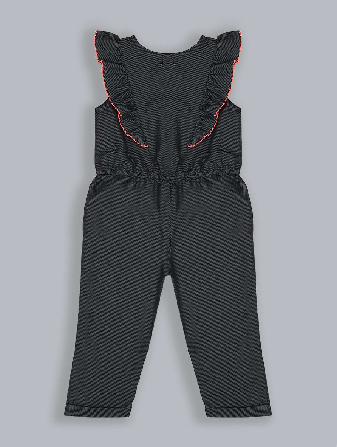 grey embroidered detail jumpsuit - 18031597 - Standard Image - 1