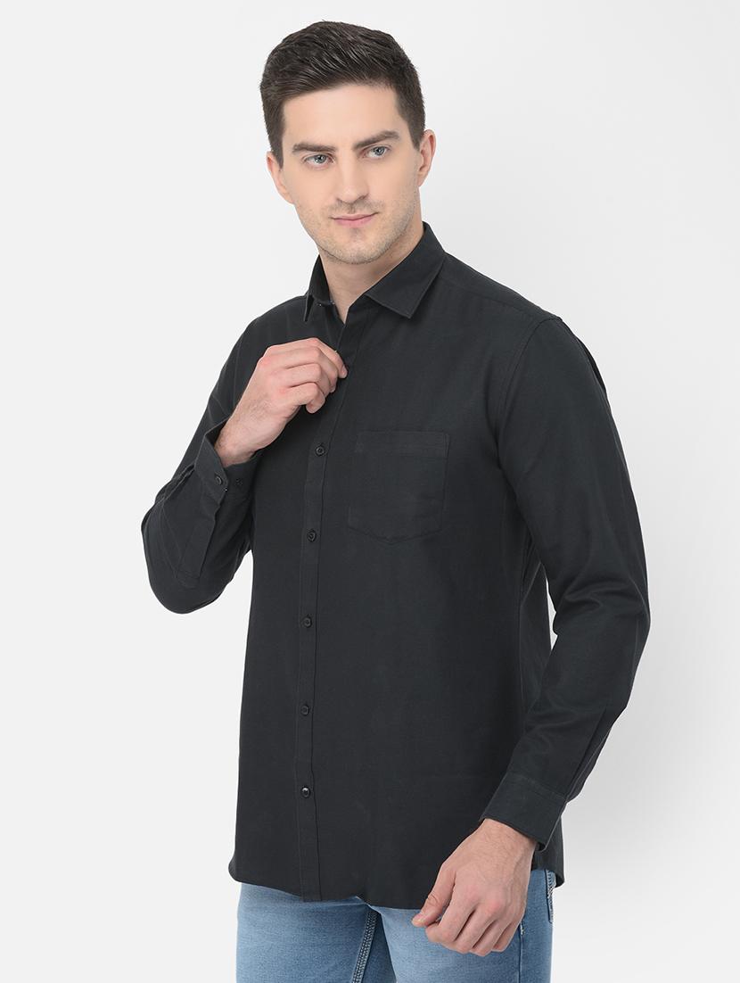 men solid long sleeve casual shirt - 18032017 - Standard Image - 1