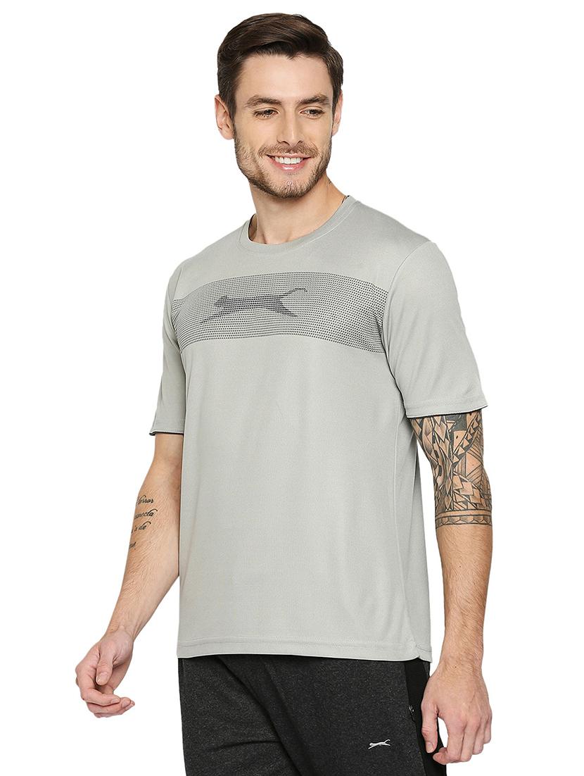 grey printed t-shirt - 18032509 - Standard Image - 1