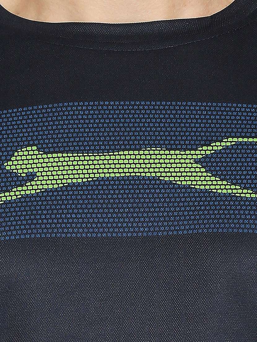 navy blue printed t-shirt - 18032510 - Standard Image - 4