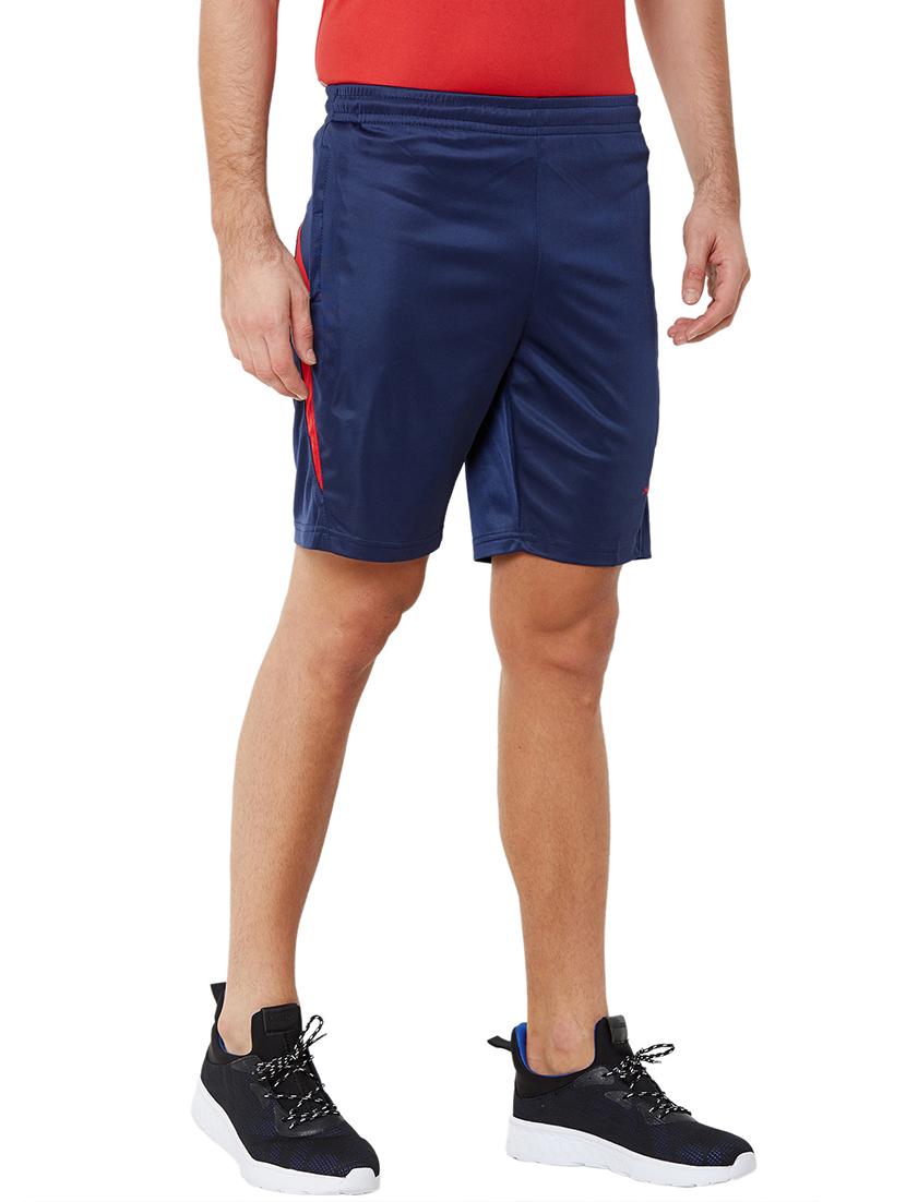 navy blue solid shorts - 18032514 - Standard Image - 1