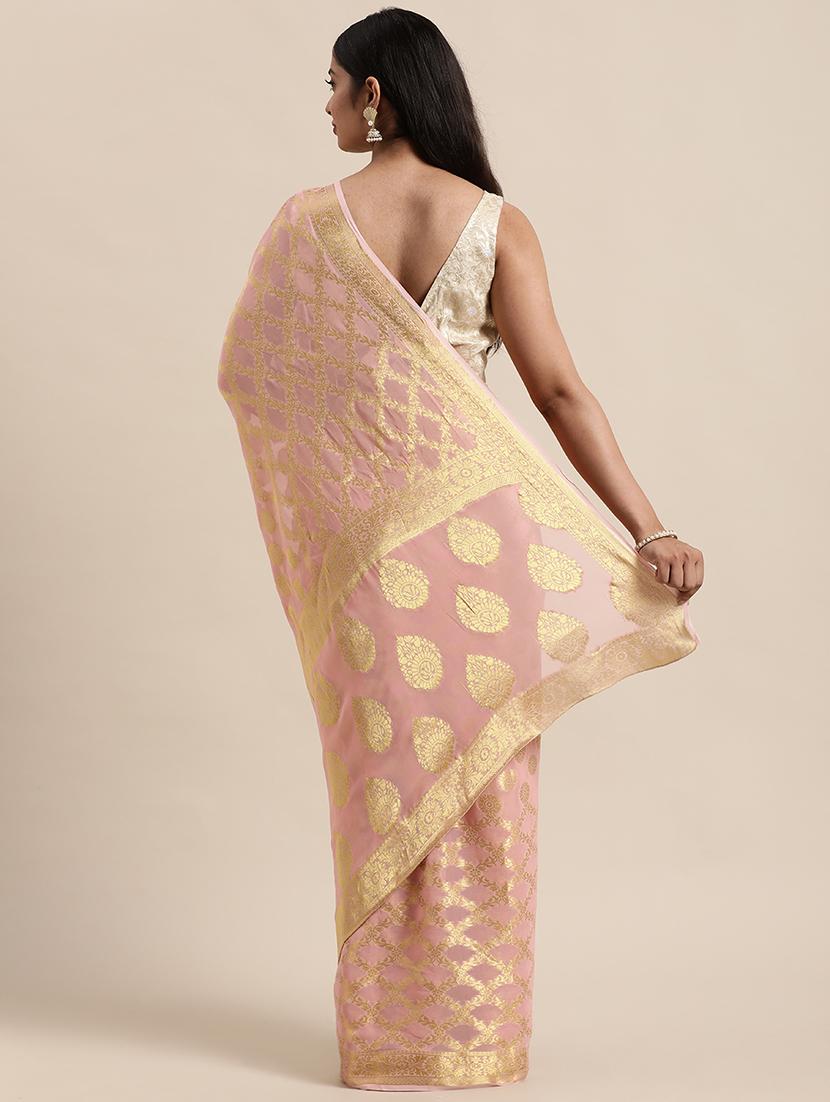 zari work woven saree with blouse - 18032969 - Standard Image - 1